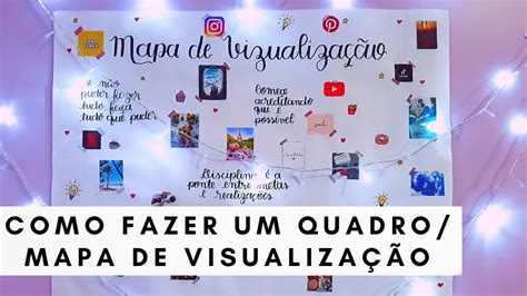 COMO FAZER UMA MAPA QUADRO DE VISUALIZAÇÃO YouTube