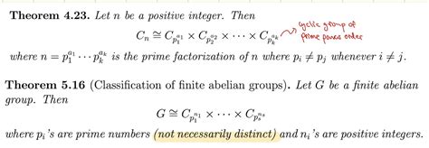 Confusing Theorem On Cyclic Groups And Abelian Groups Mathematics