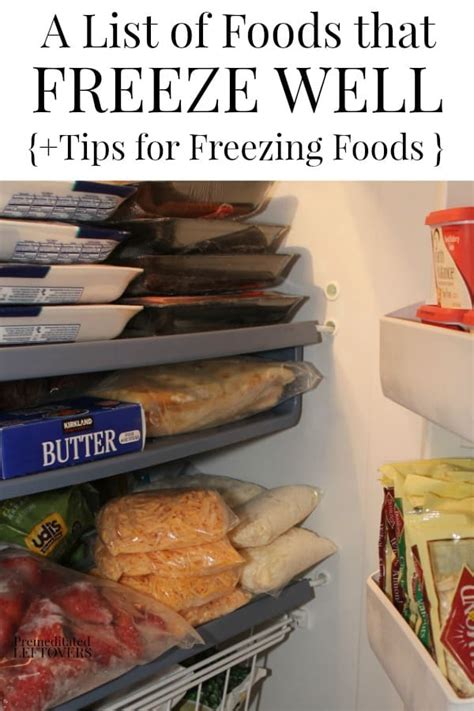 A List Of Foods That Freeze Well Tips For Freezing Food So It Lasts