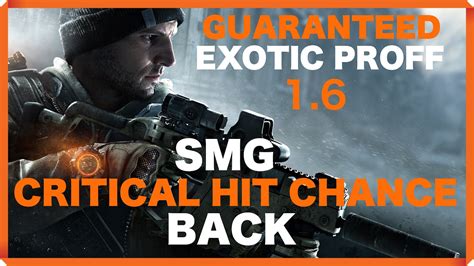 The Division SMG CRITICAL HIT CHANCE IS BACK GUARANTEED EXOTIC