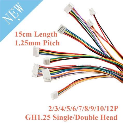 5pcs GH1 25 Single Double Head 1 25mm Pitch 2P 3P 4P 5P 6P 7P 8P 9P 10P