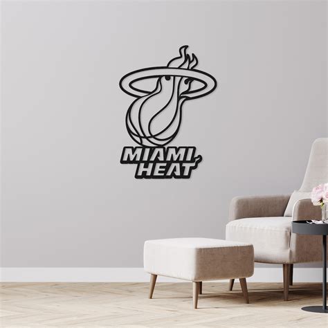 Personalized Miami Heat Logo Team Sign NBA Basketball Wall Decor Gift ...