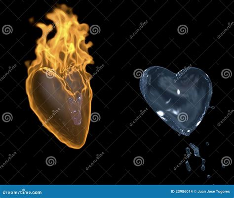 Hot Heart Stock Illustration Illustration Of Love Fiery 23986014