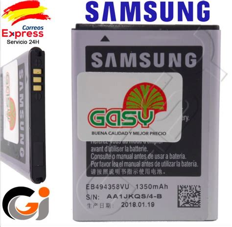 Bateria Samsung EB494358VU Galaxy S5830 S5830i S5839i Y Galaxy Gio