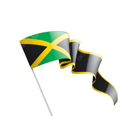 S Mbolo De Vetor De Bandeira Nacional Da Jamaica Png Fita D