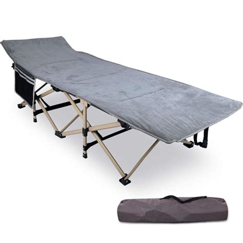 REDCAMP Padded Folding Camping Stretcher/Cot for Adults, Heavy Duty w Pad, Travel Camp Stretcher ...