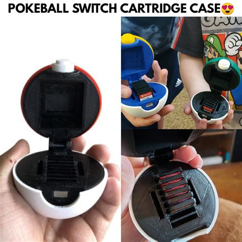 3d Printed Pokeball Switch Cartridge Case Atelier Yuwaciaojp