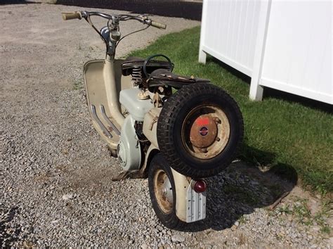 Uncovered 1956 Lambretta 150 D