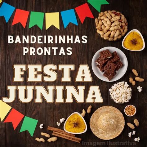 Metros Bandeirinhas Pronta Festa Junina Pl Stica Amarrar R Em