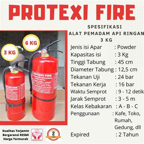 Jual Apar Kg Isi Kg Powder Protexi Fire Tabung Pemadam Api Kg