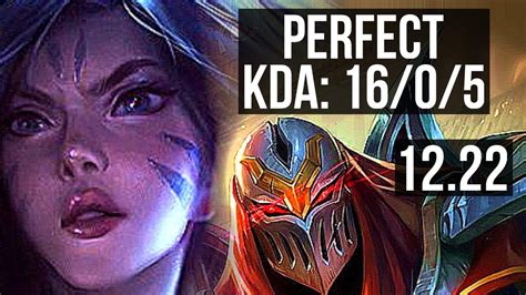 Kaisa Vs Zed Mid 1605 Legendary 66 Winrate Euw Master 12