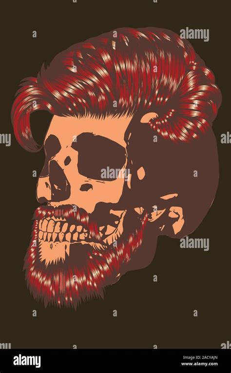 Bearded Skull Vector Hi Res Stock Photography And Images Alamy