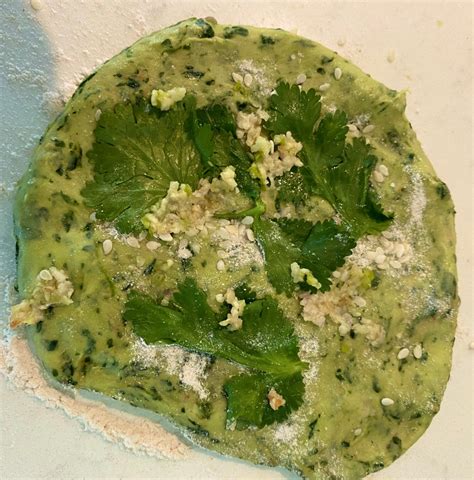 Spinach And Avocado Kulcha Sarchakra