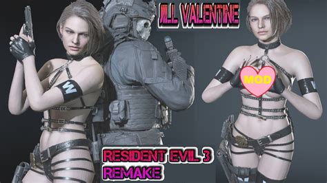 Under Resident Evil 3 Jill Valentine Very Bad Cop Black SuitДжил