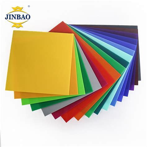 Jinbao Acrylic Sheet All Color No Fade Opal White Flat Perspex Display