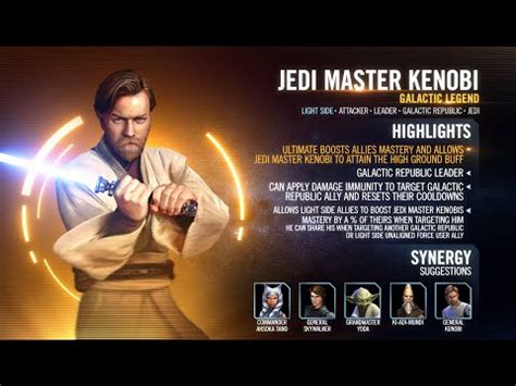 How To Easily Beat Tier Of The Galactic Legend Jedi Master Kenobi