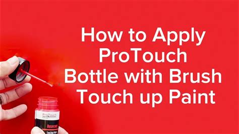 How To Apply Protouch Automotive Touch Up Paint Youtube