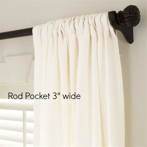 Two 50 Wide Rod Pocket Curtain Panels Premier Prints Etsy