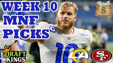 Draftkings Nfl Week 10 Mnf Showdown Picks Monday Night Football Picks