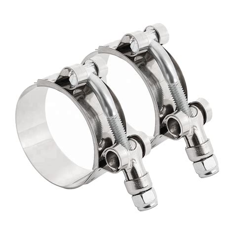 Mua 2 PCS 51 57mm Stainless Steel T Bolt Silicone Hose Clamps Silver