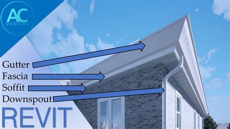 Gutter Fascia Soffit And Downspout In Revit Revit Tutorial Tips