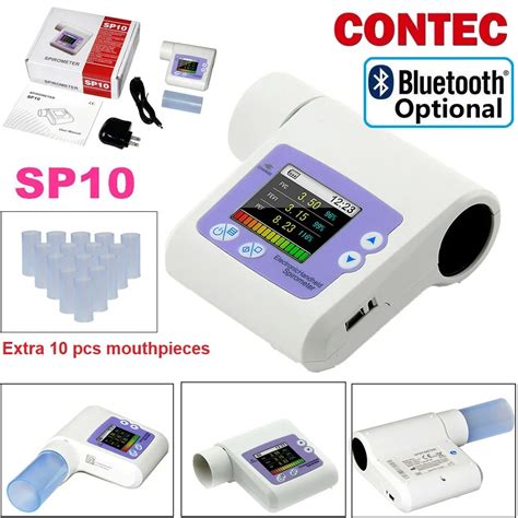 CONTEC SP10 Dispositivo Digital Volume Pulm O Espir Metro Fun O