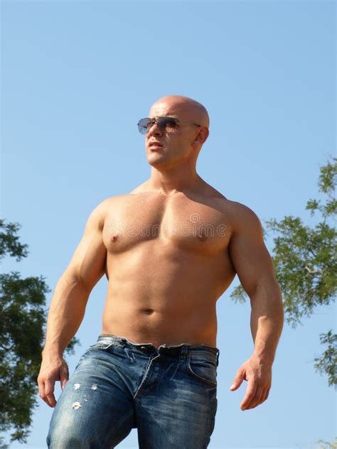 Strong Man With Nude Torso Picture Image 6522166