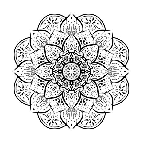 Vintage Decorative Floral Mandala Vector Art At Vecteezy