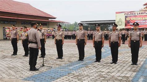 41 Personel Polres Lampung Selatan Naik Pangkat Id