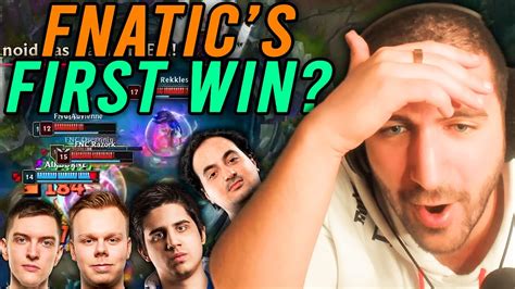 THIS IS FNATIC S BEST CHANCE TO WIN A GAME TH Vs FNC LEC Spring