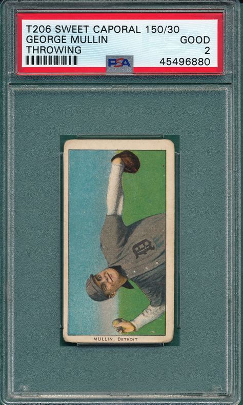 Lot Detail 1909 1911 T206 Mullin Horizontal Sweet Caporal