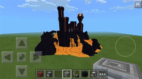 obsidian lava castle Minecraft Map