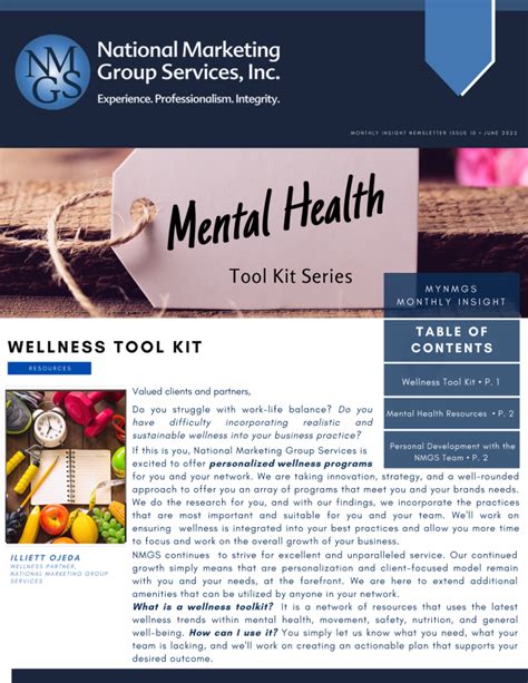 Mental Health Tool Kit Series