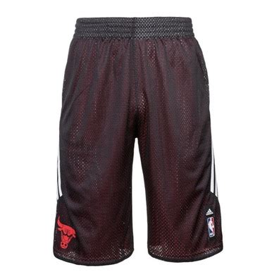 Adidas NBA Short Bulls Reversible Smer R Negro Rojo