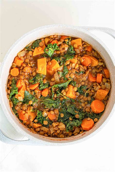 Vegan Sweet Potato Lentil Stew Running On Real Food