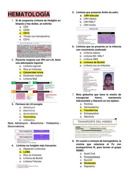 BANCO GENERAL HEMATOLOGIA Natalie Sosa UDocz