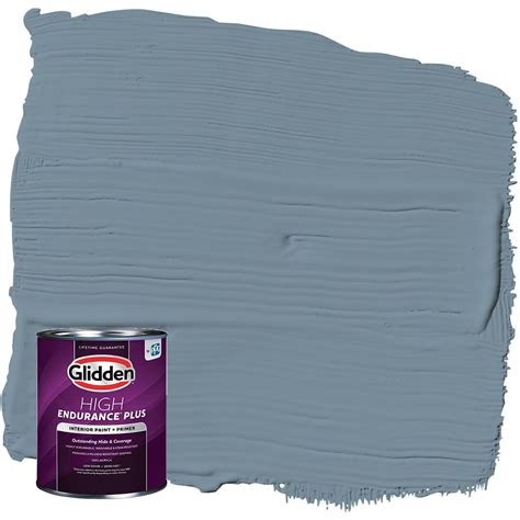 Glidden High Endurance Plus Interior Paint And Primer Stormy Sky Blue