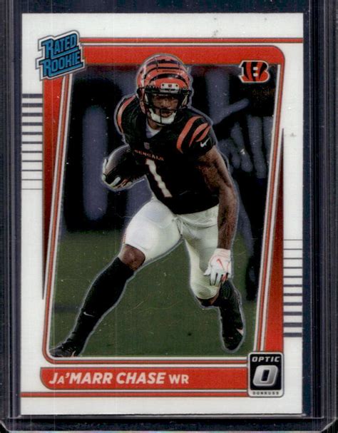 2021 Donruss Optic Ja Marr Chase Rated Rookie Card RC 207 Bengals B