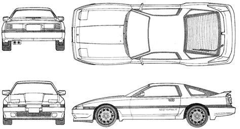 Toyota supra blueprints