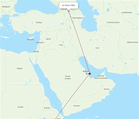 All Flight Routes From Tbilisi To Addis Ababa TBS To ADD Flight Routes