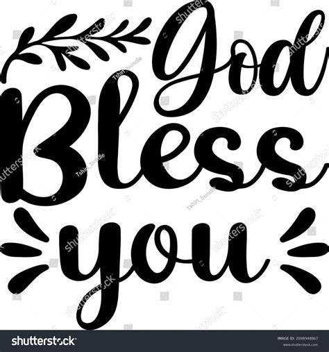 Religious Graphics God Bless You Svg Stock Vector Royalty Free 2098948867 Shutterstock