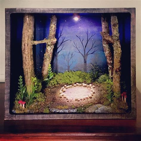 A Magical Room Box With A Fairy Ring Off To Its New Home 🍄 X Diorama