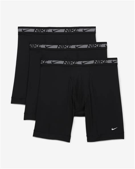 Nike Dri Fit Ultra Stretch Micro Mens Long Boxer Brief 3 Pack