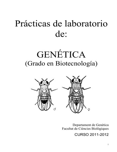 Pr Cticas De Laboratorio De Gen Tica