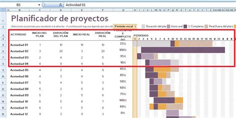 Crea un Cronograma de Actividades en Excel Rápido en 2025