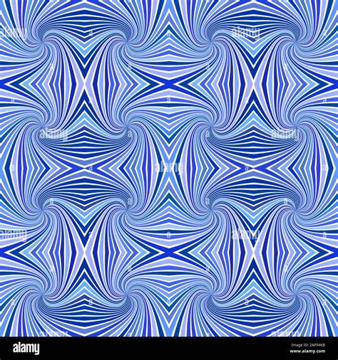 Blue Seamless Hypnotic Abstract Spiral Burst Stripe Pattern Background