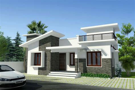 Cute Looking Low Budget 2 Bedroom Kerala House Plan For Small Families