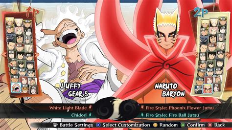 Luffy Gear 5 Vs Naruto Baryon Mode Naruto Storm 4 Mod Youtube