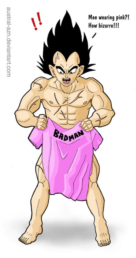 Dbz Men In Pink Vegeta By Shirtless Anime Fans On Deviantart