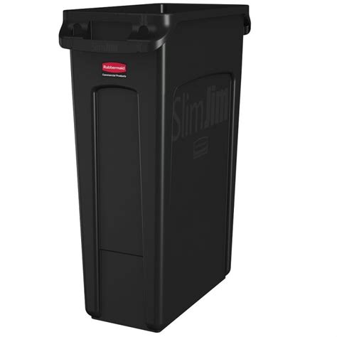 Rubbermaid Slim Jim Waste Container Gallon Black